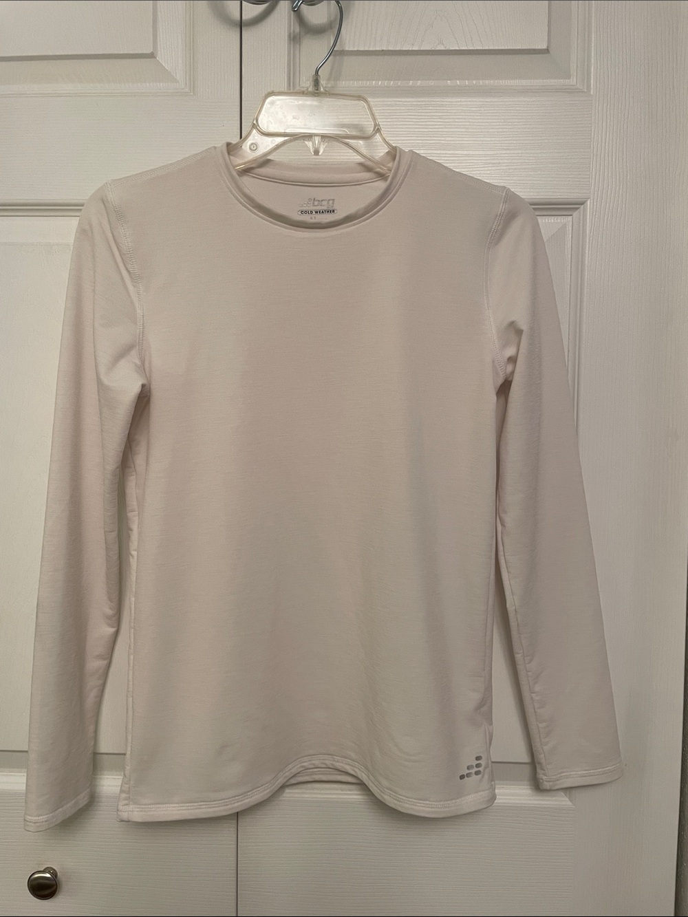 BCG Cold Weather White Long Sleeve Performance Top Large Unisex 14-16